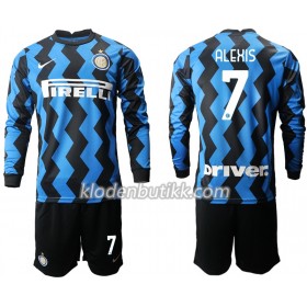 Inter Milan Alexis Sanchez 7 Barn Hjemmedraktsett 2020-2021 Langermet (+ Korte bukser)